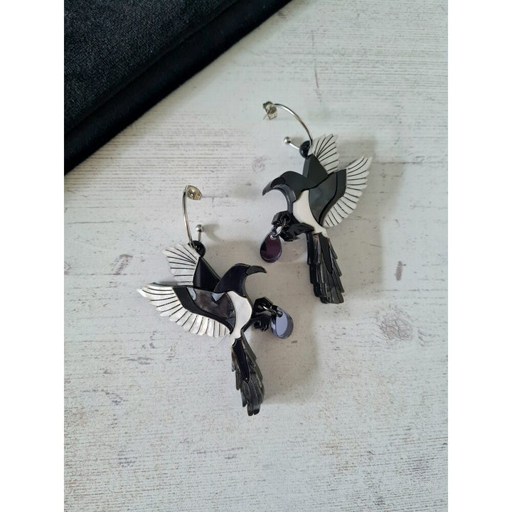 Mystic Magpie Earrings by Cherryloco Jewellery 4