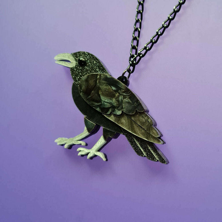 Mystic Raven Pendant by Cherryloco Jewellery 3