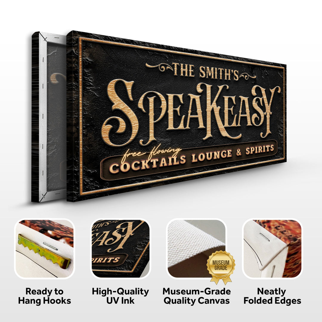 Speakeasy Personalized Bar Sign