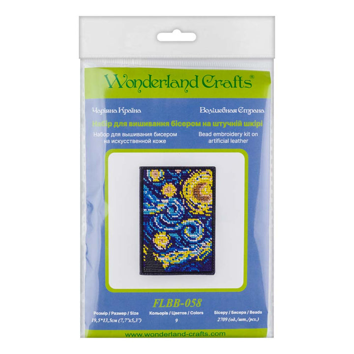 Bead embroidery kit on artificial leather FLBB-058
