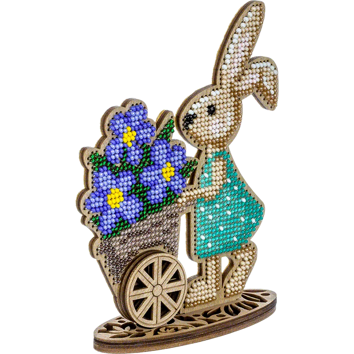 Bead embroidery kit on wood FLK-425