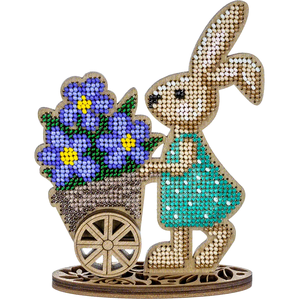 Bead embroidery kit on wood FLK-425