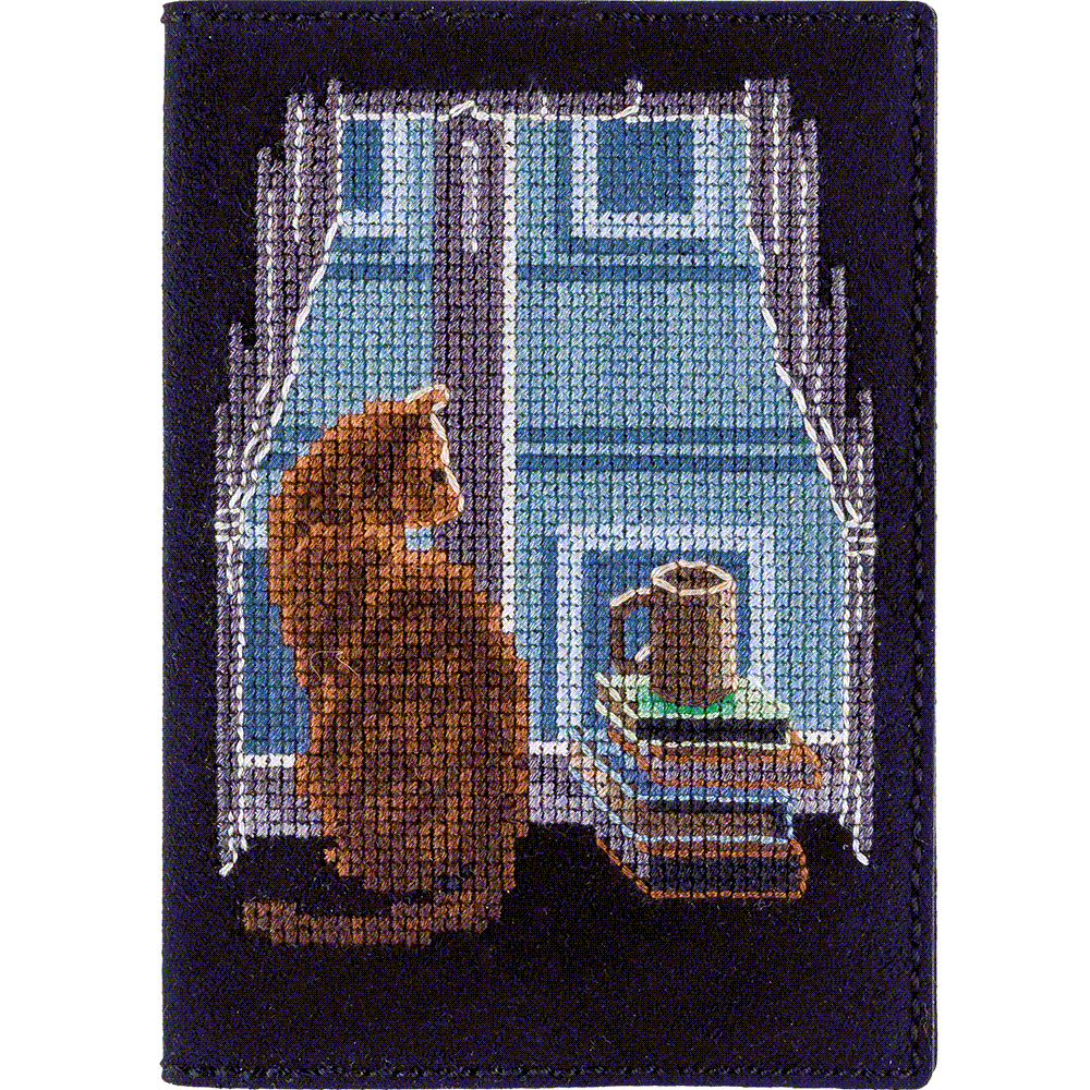 Cross-stitch kit on artificial leather FLHL-047