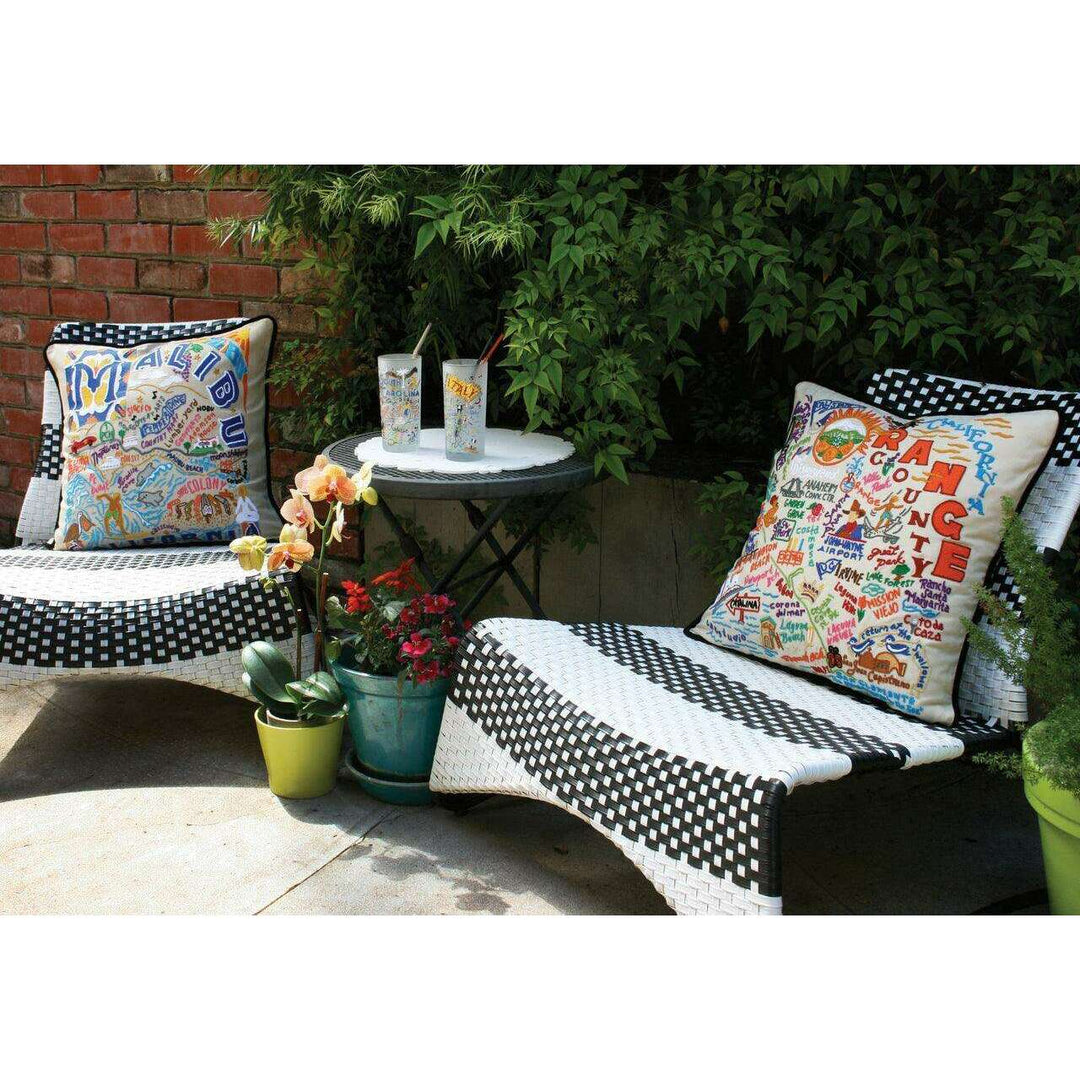 Napa Valley Hand-Embroidered Pillow - Quirks!