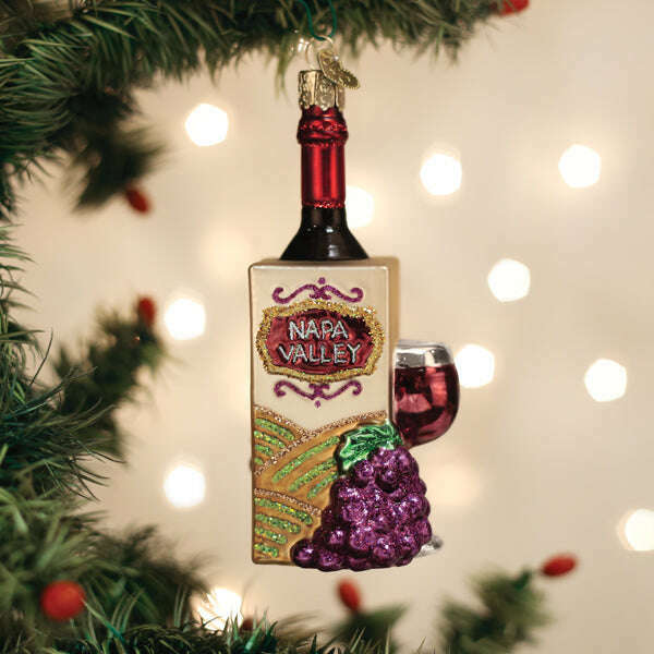 Old World Christmas Napa Valley Blown Glass Ornament