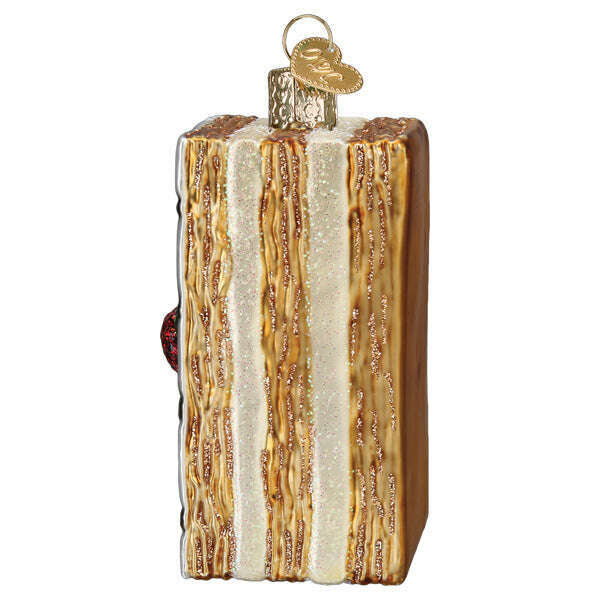 Old World Christmas Napoleon Pastry Blown Glass Ornament