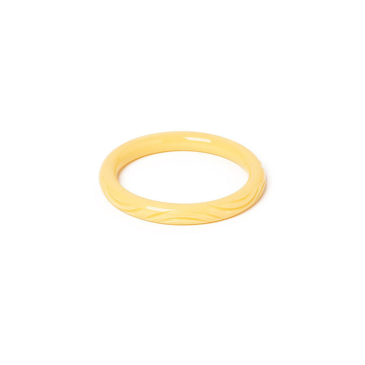 Narrow Buttery Heavy Carve Bangle by Splendette image