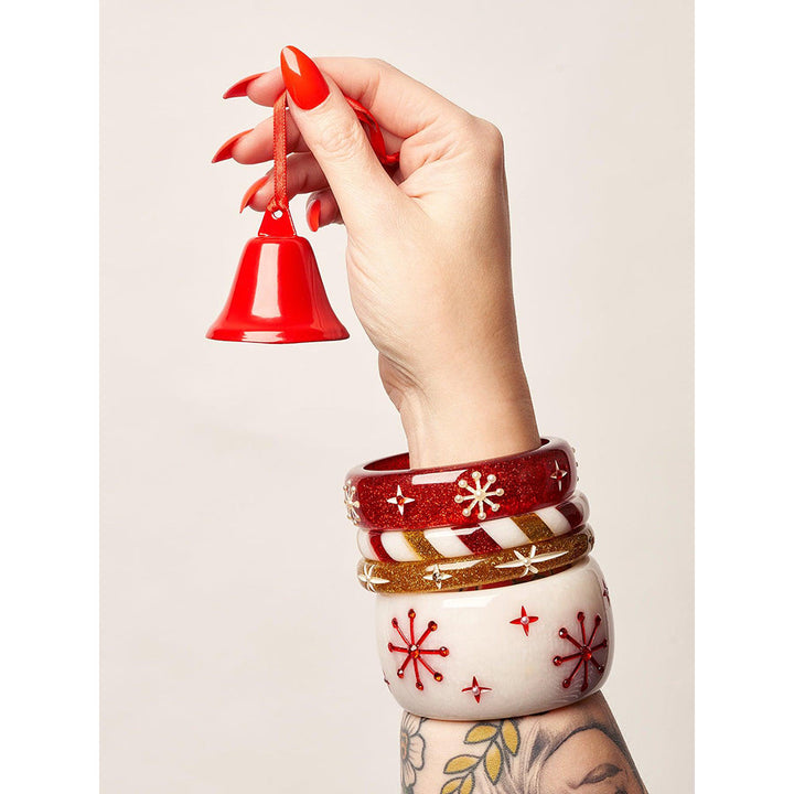 Narrow Candy Cane Bangle by Splendette image 1