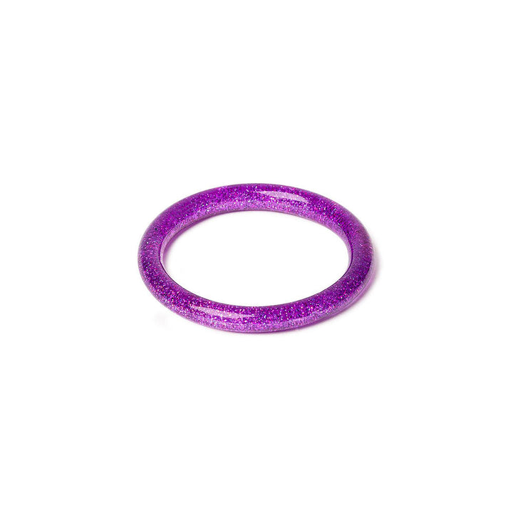 Narrow Purple Glitter Bangle by Splendette image