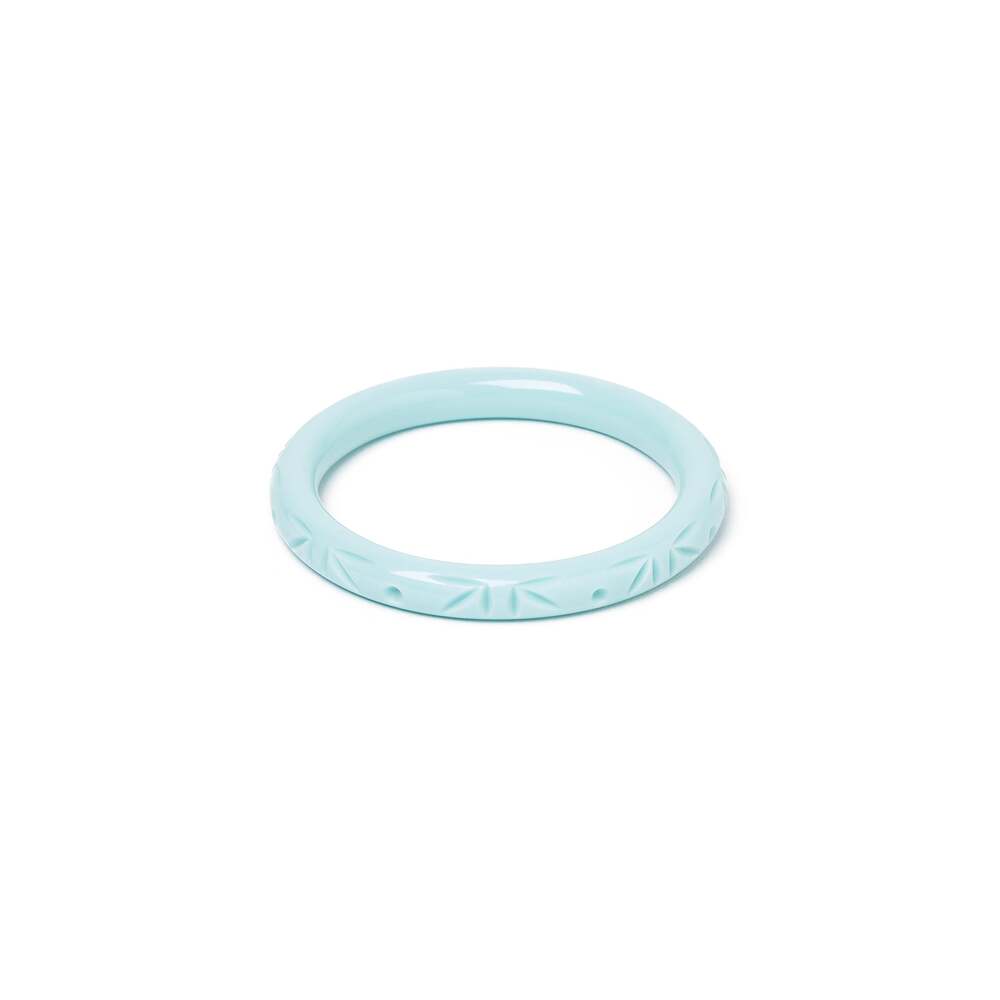 Narrow Surf Heavy Carve Medium Bangle by Splendette 