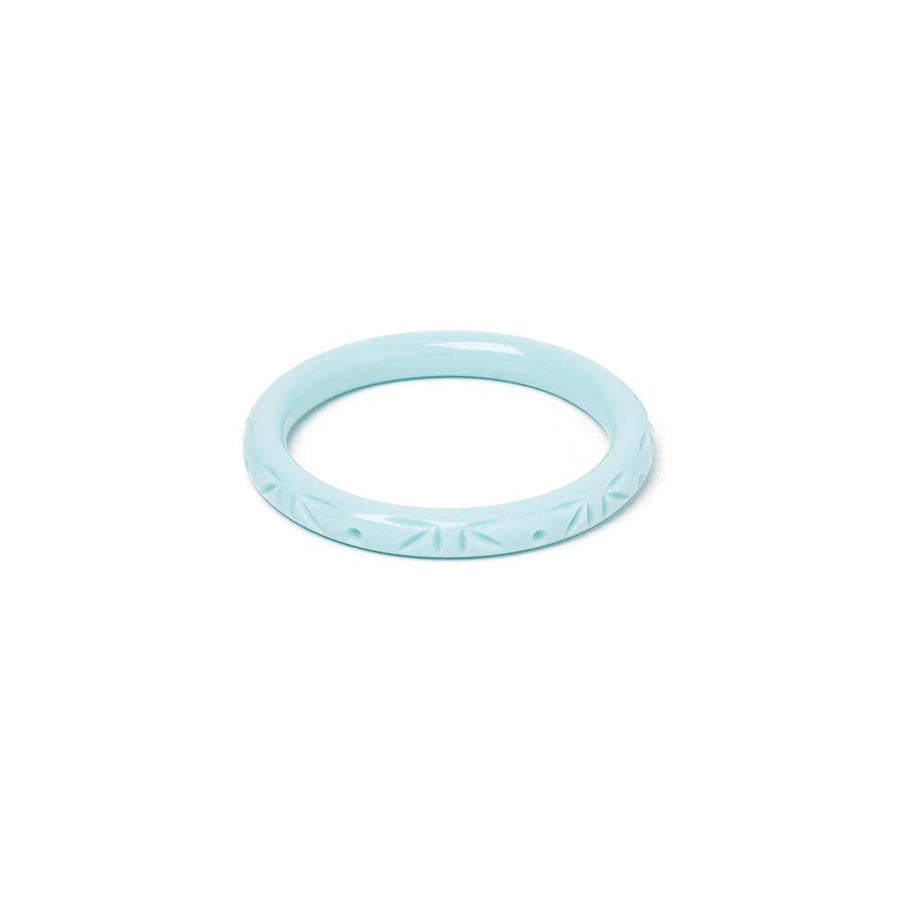 Narrow Surf Heavy Carve Medium Bangle by Splendette 