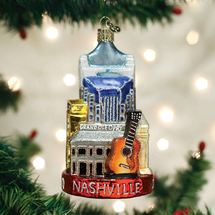 Old World Christmas Nashville Blown Glass Ornament