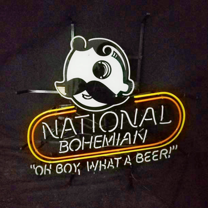 National Bohemian "Oh Boy,What a Beer!“ Neon Signs Light