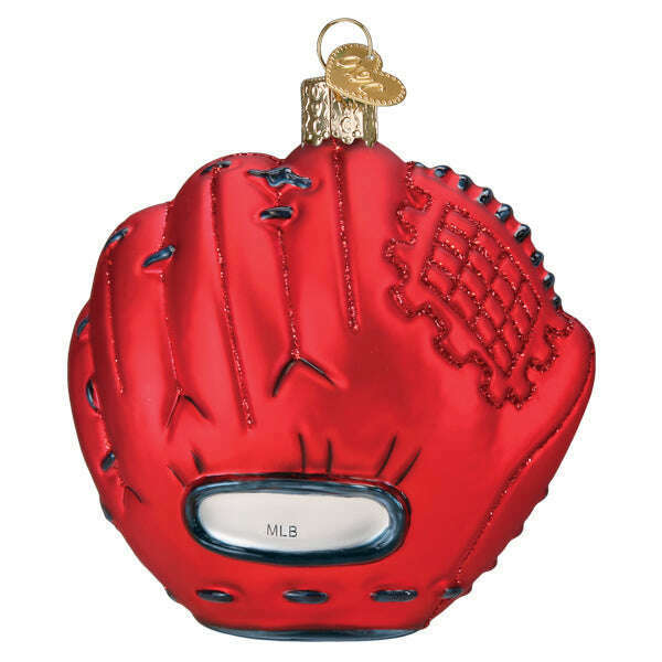 Old World Christmas Nationals Baseball Mitt Blown Glass Ornament