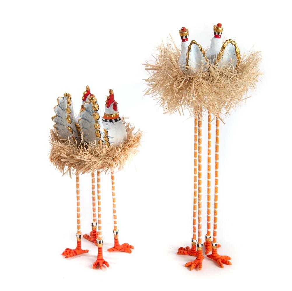 Nativity Chicken & Dove Figures by Patience Brewster - Quirks!