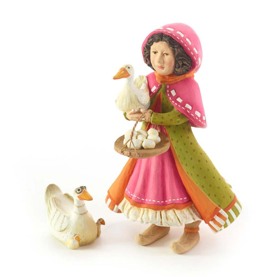 Nativity Girl with Duck Figures by Patience Brewster - Quirks!