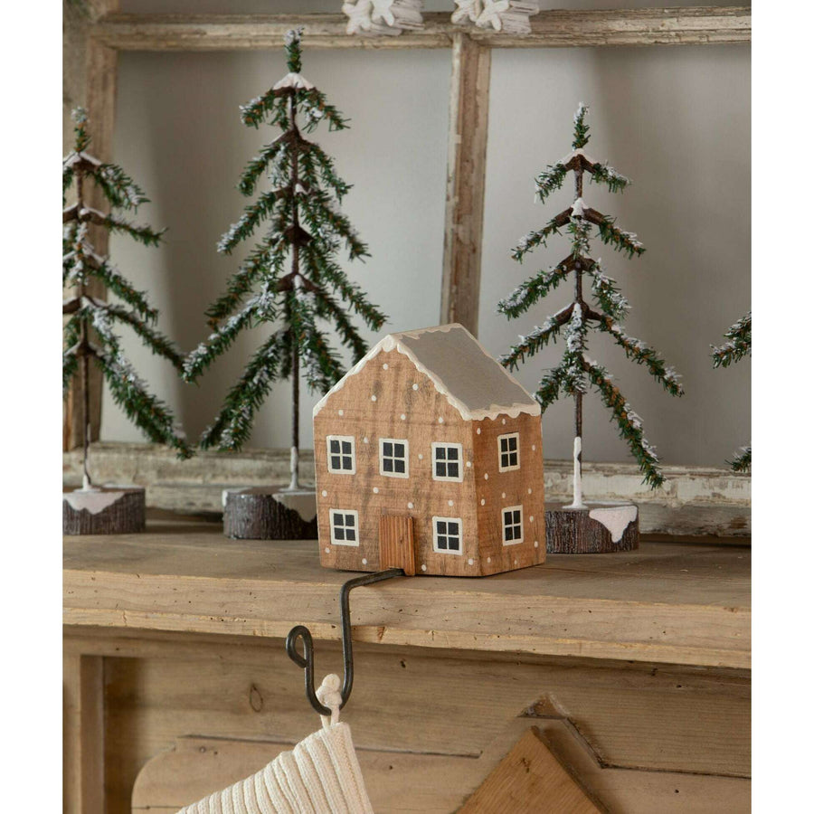 Natural House Stocking Holder by Bethany Lowe Designs, christmas decor