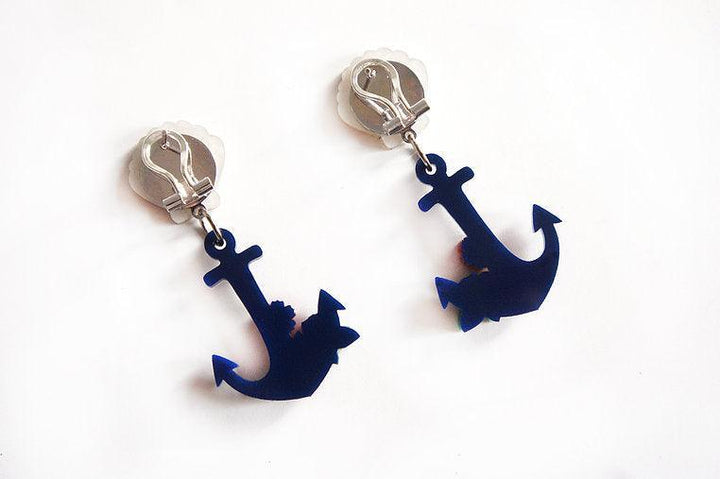 Nautical Anchor Earrings by Laliblue - Quirks!