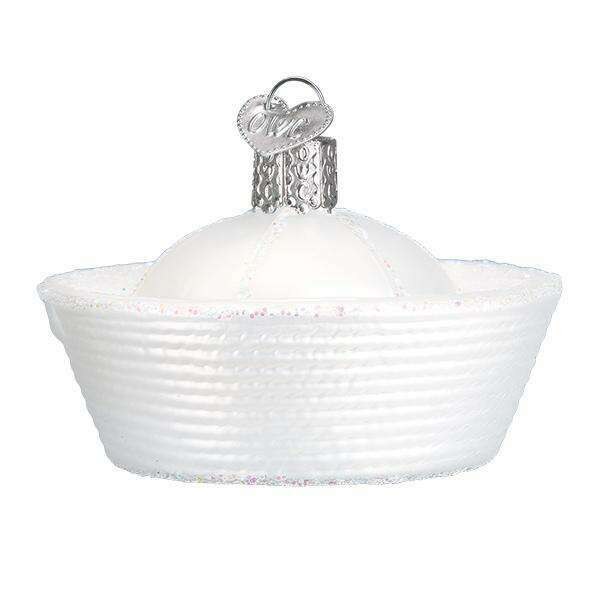 Old World Christmas Navy Cap Blown Glass Ornament