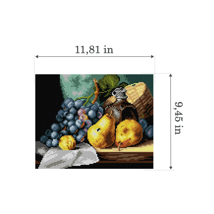 Needlepoint canvas for halfstitch without yarn after Edward Ladell - Still Life 3260H