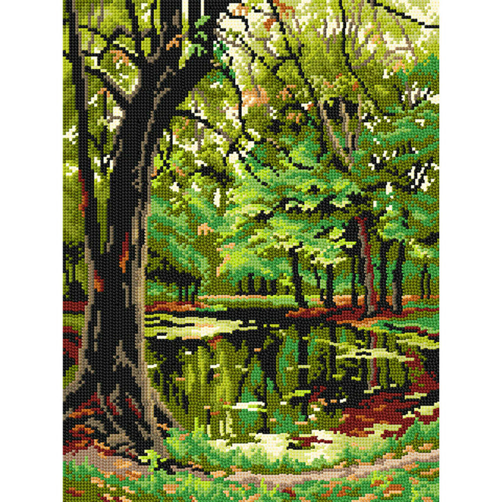 Needlepoint canvas for halfstitch without yarn Autumn 3562J