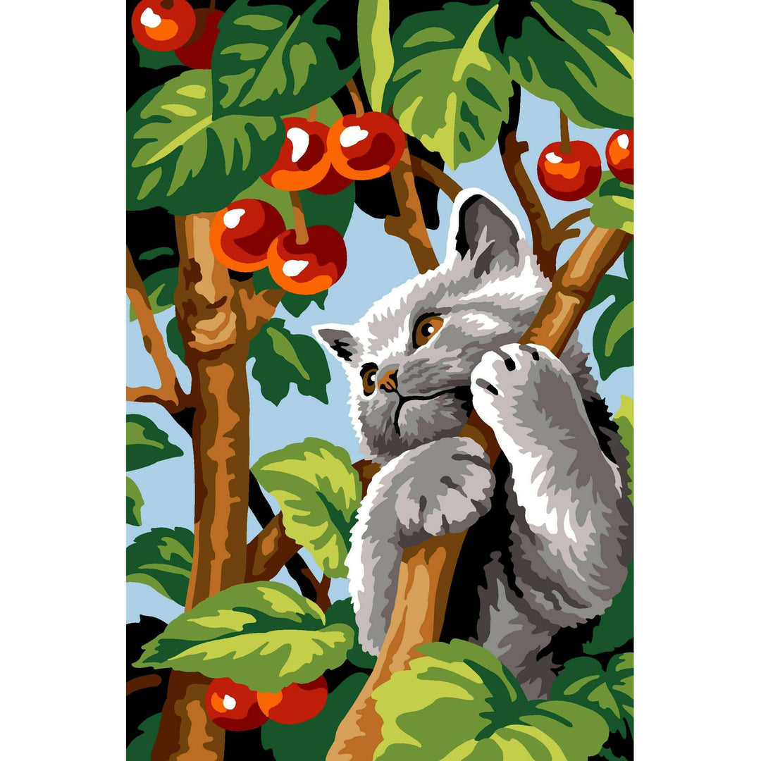 Needlepoint canvas for halfstitch without yarn Branch Games Unit SEU928.396 Seg De Paris Printed Tapestry Canvas