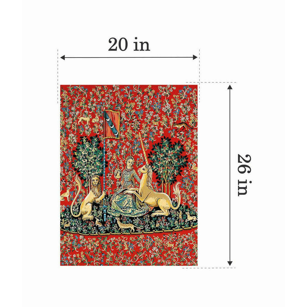 Needlepoint canvas for halfstitch without yarn Can.Seul Lady With A Unicorn MRC1432203 Margot de Paris Printed Tapestry Canvas