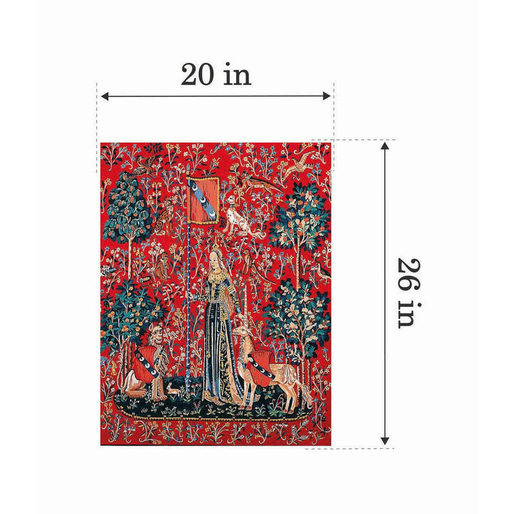 Needlepoint canvas for halfstitch without yarn Can.Seul Lady With A Unicorn MRC1432205 Margot de Paris Printed Tapestry Canvas