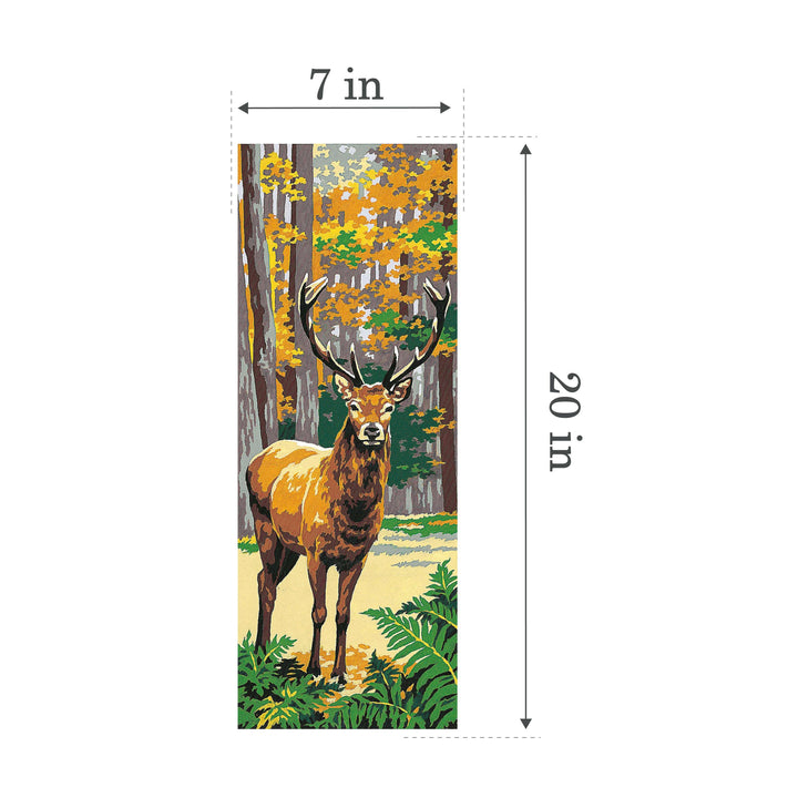 Needlepoint canvas for halfstitch without yarn Can.The Deer SE950.91 Seg De Paris Printed Tapestry Canvas