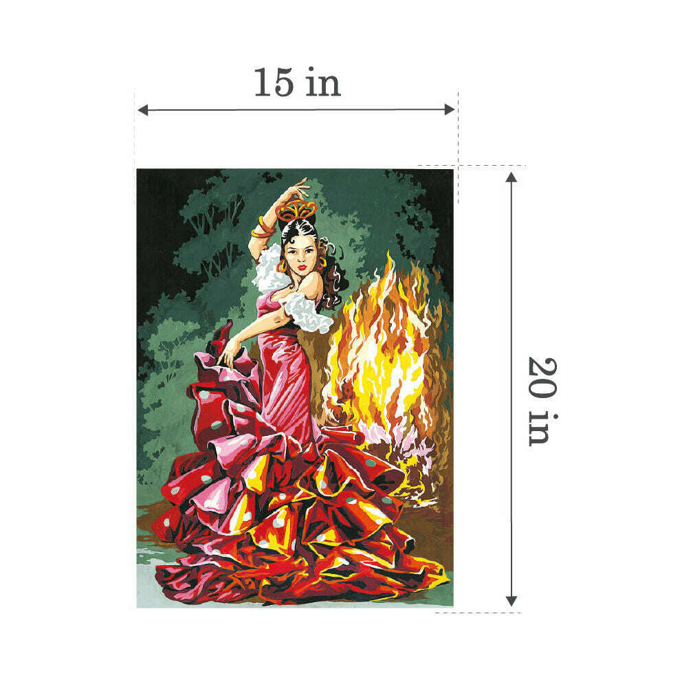 Needlepoint canvas for halfstitch without yarn Canvas 45X60 Cm SE929.322 Seg De Paris Printed Tapestry Canvas
