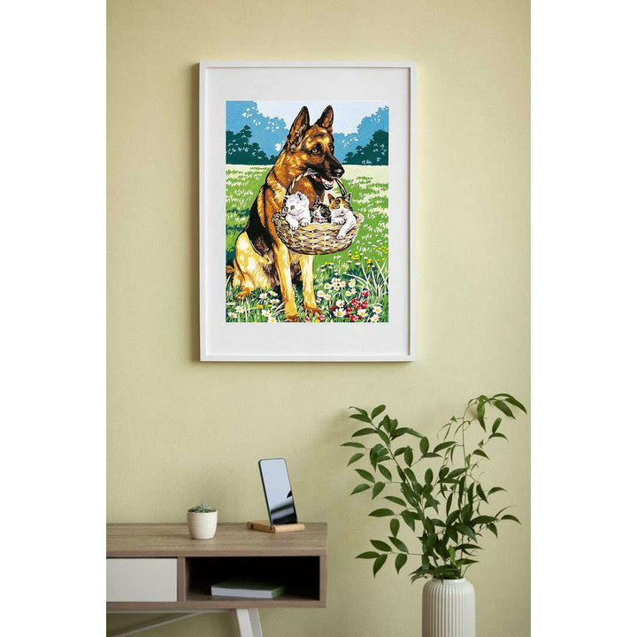 Needlepoint canvas for halfstitch without yarn Canvas 45X60 Cm SE929.346 Seg De Paris Printed Tapestry Canvas
