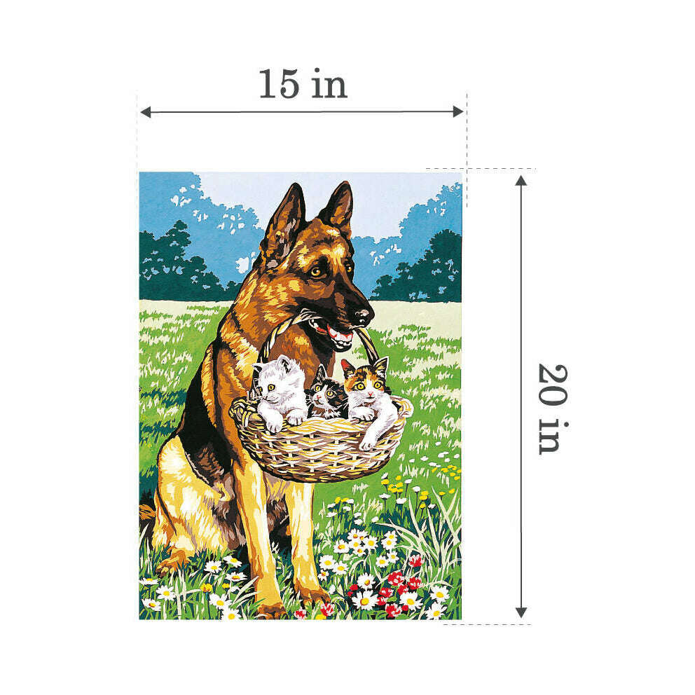Needlepoint canvas for halfstitch without yarn Canvas 45X60 Cm SE929.346 Seg De Paris Printed Tapestry Canvas
