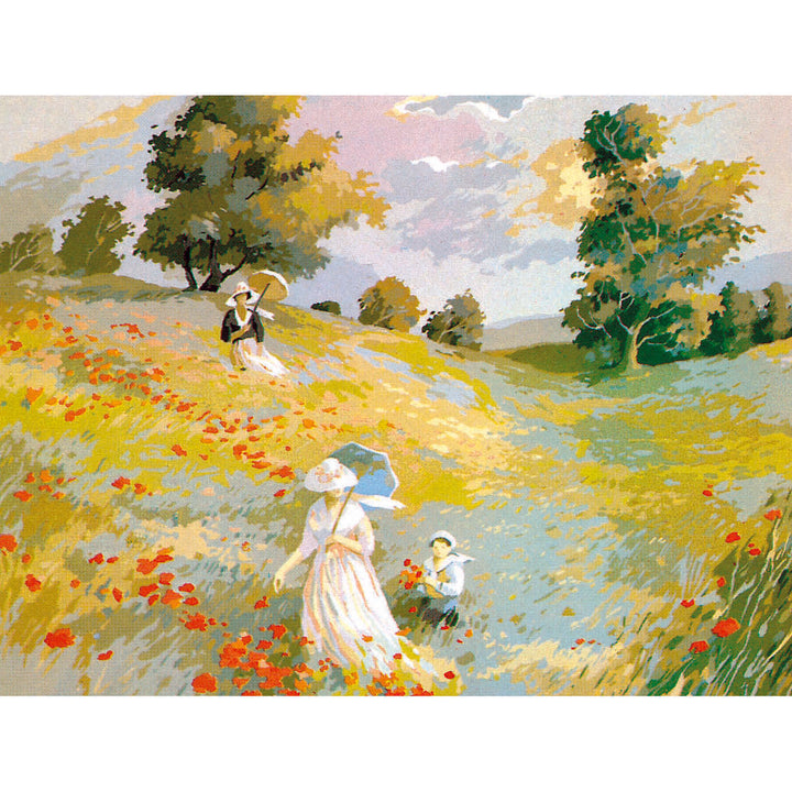 Needlepoint canvas for halfstitch without yarn Canvas Promenade SE981.61 Seg De Paris Printed Tapestry Canvas