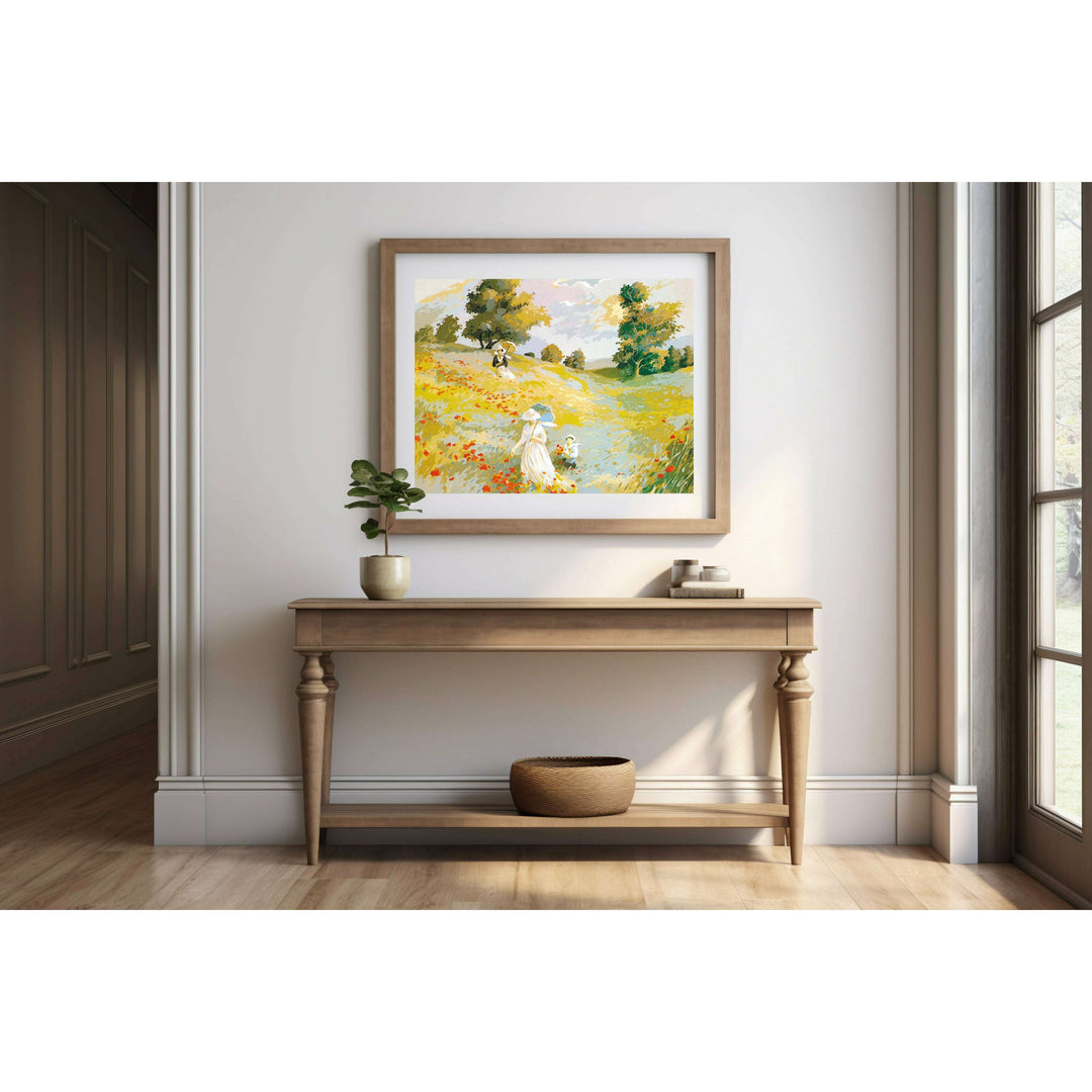 Needlepoint canvas for halfstitch without yarn Canvas Promenade SE981.61 Seg De Paris Printed Tapestry Canvas