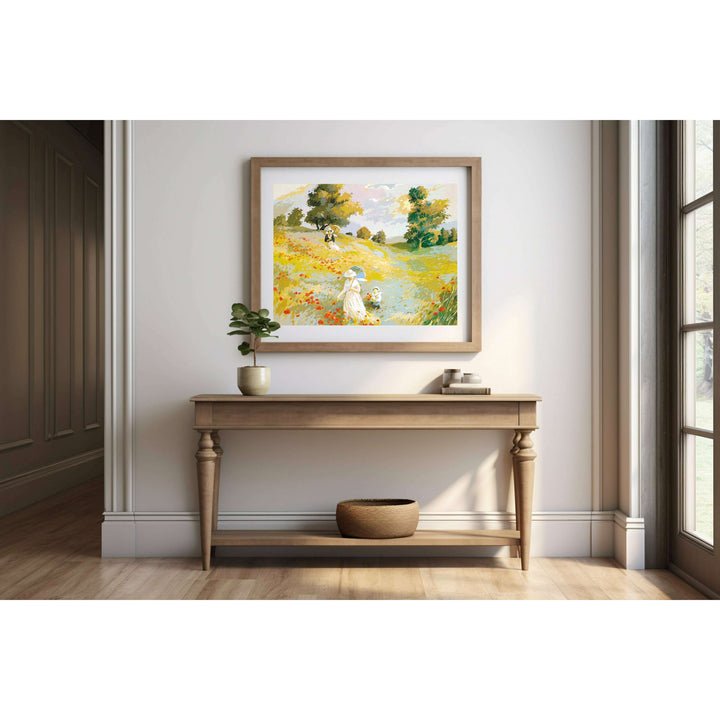 Needlepoint canvas for halfstitch without yarn Canvas Promenade SE981.61 Seg De Paris Printed Tapestry Canvas