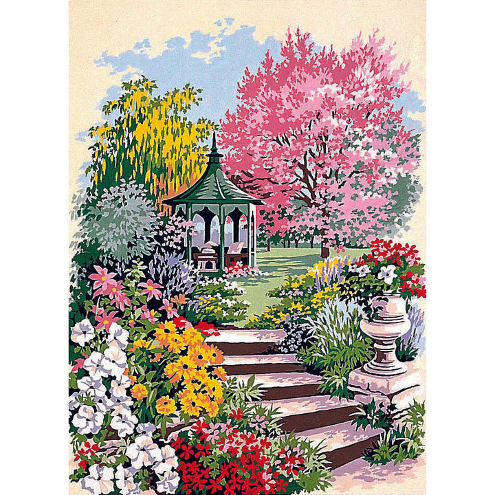 Needlepoint canvas for halfstitch without yarn Canvas The Gloriette SE929.283 Seg De Paris Printed Tapestry Canvas