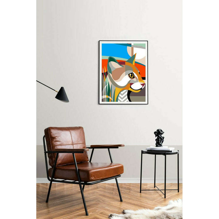 Needlepoint canvas for halfstitch without yarn Cat Art SE926.367 Seg De Paris Printed Tapestry Canvas