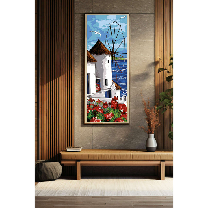 Needlepoint canvas for halfstitch without yarn Cyclades Mill SE950.147 Seg De Paris Printed Tapestry Canvas