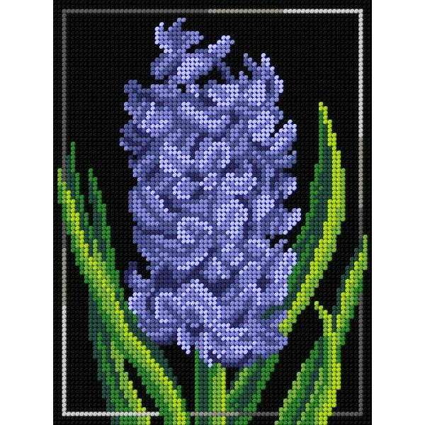 Needlepoint canvas for halfstitch without yarn Hyacinth 3052F - Printed Tapestry Canvas