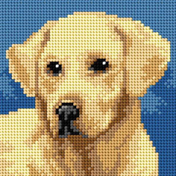 Needlepoint canvas for halfstitch without yarn Labrador Retriever 2713D - Printed Tapestry Canvas