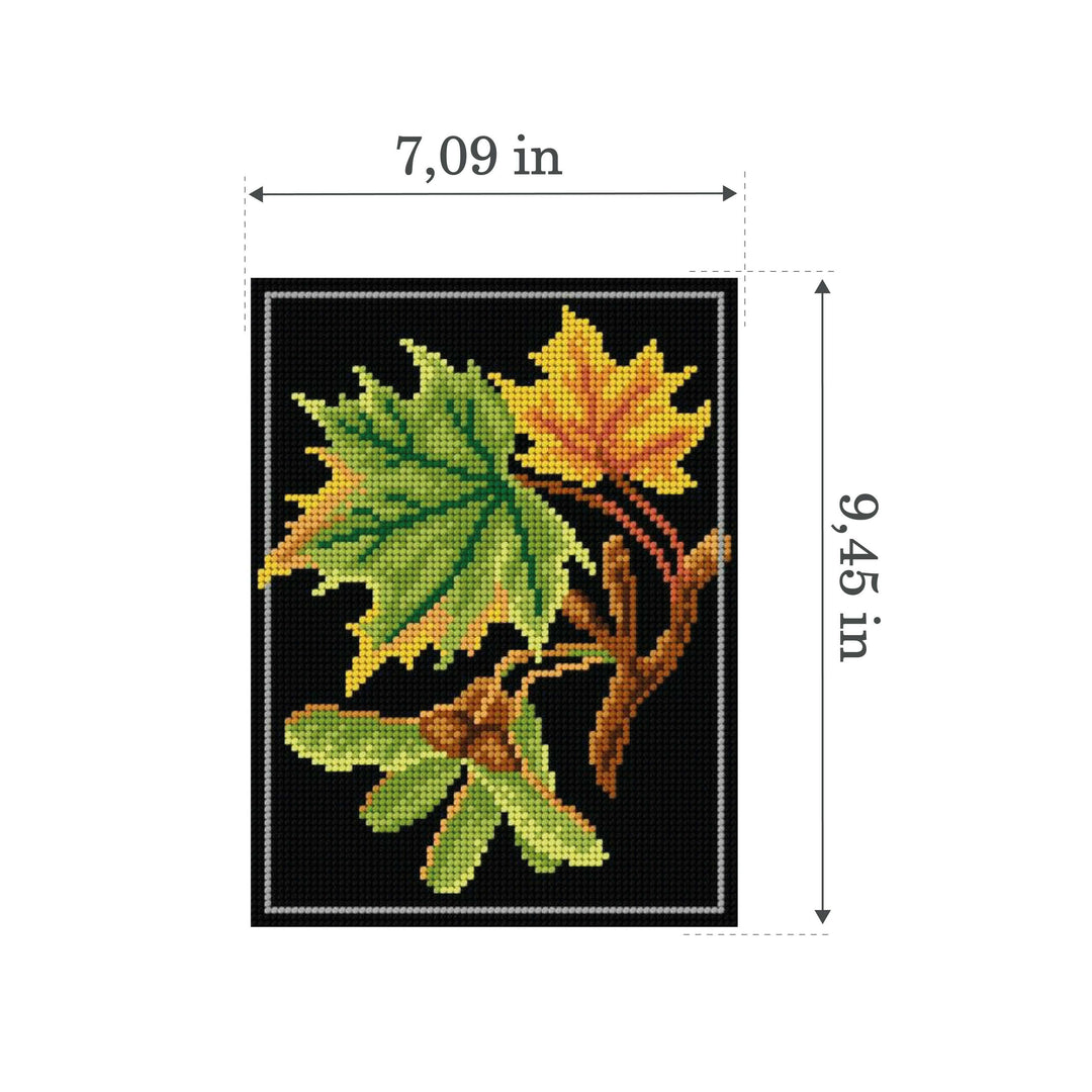 Needlepoint canvas for halfstitch without yarn Maple 3246F - Printed Tapestry Canvas
