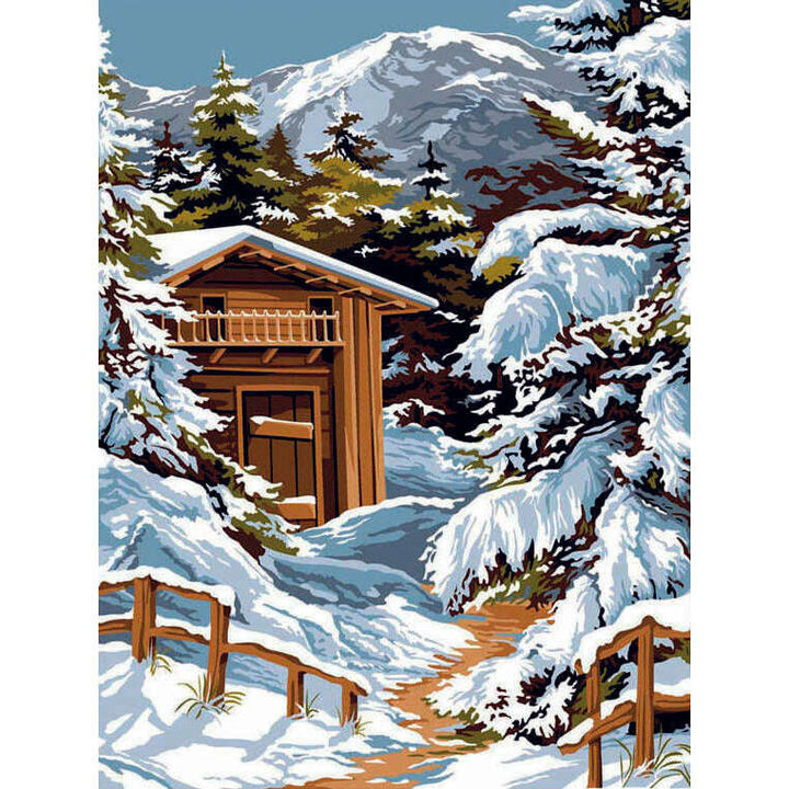 Needlepoint canvas for halfstitch without yarn Snow SE926.282 Seg De Paris Printed Tapestry Canvas
