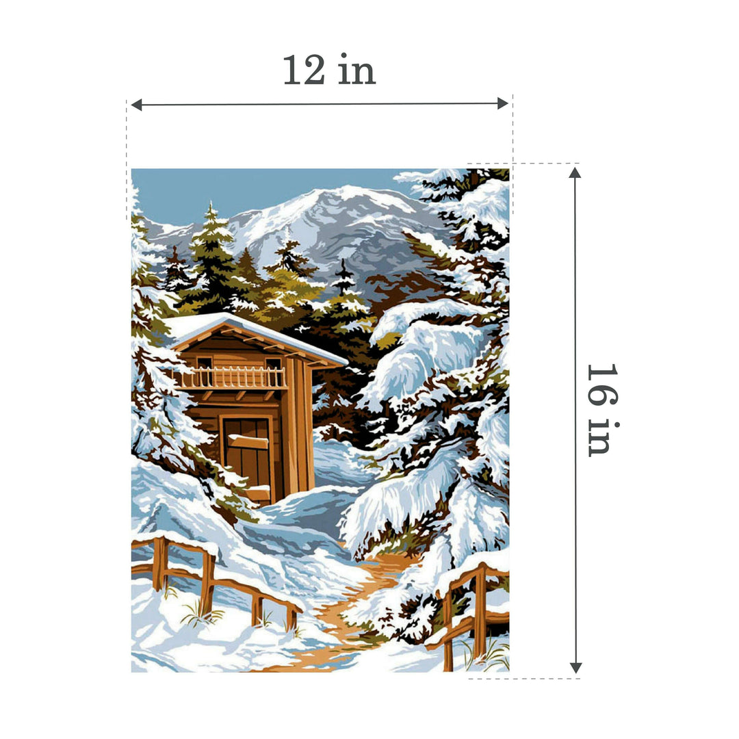 Needlepoint canvas for halfstitch without yarn Snow SE926.282 Seg De Paris Printed Tapestry Canvas