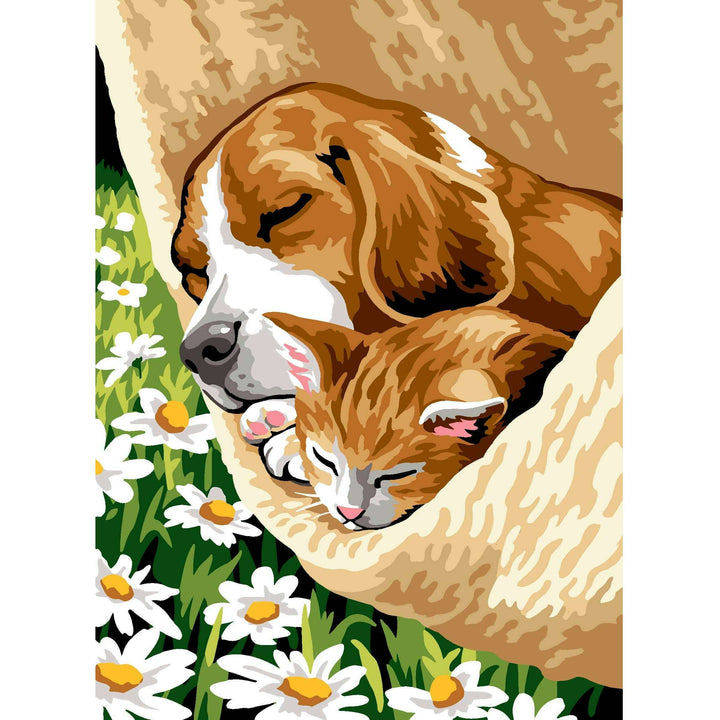 Needlepoint canvas for halfstitch without yarn The Nap Unit MRCU722341 Margot de Paris Printed Tapestry Canvas
