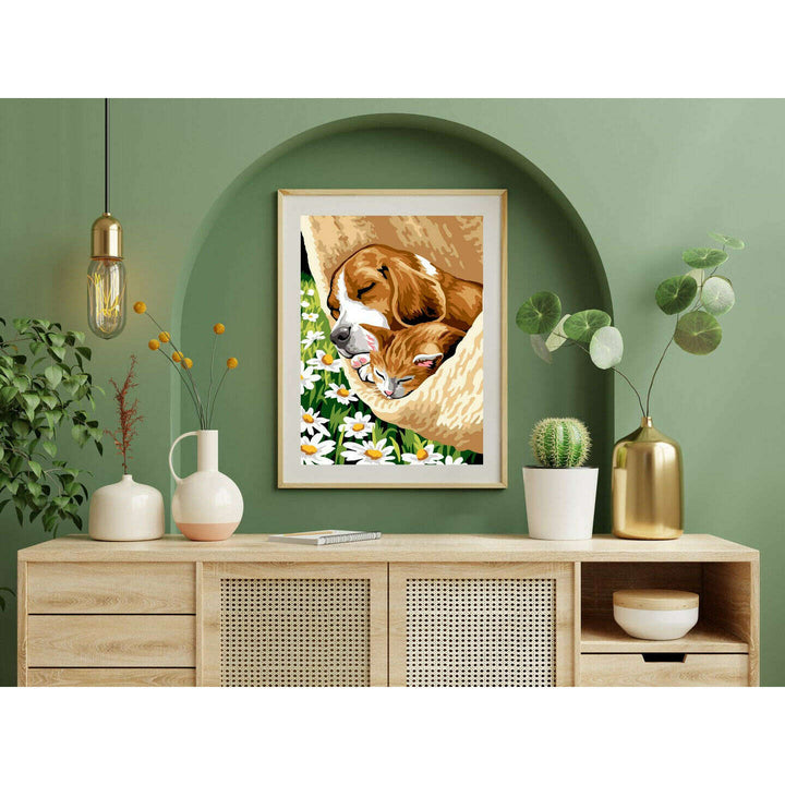 Needlepoint canvas for halfstitch without yarn The Nap Unit MRCU722341 Margot de Paris Printed Tapestry Canvas