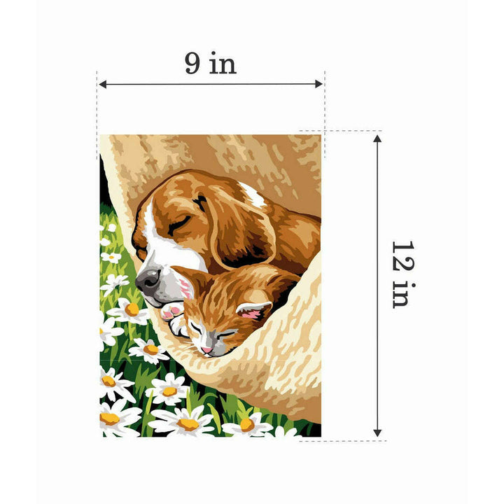 Needlepoint canvas for halfstitch without yarn The Nap Unit MRCU722341 Margot de Paris Printed Tapestry Canvas