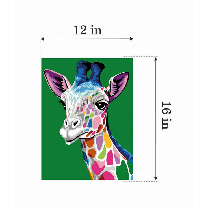 Needlepoint canvas for halfstitch without yarn The Spots of the Giraffe MRC1531438 Margot de Paris Printed Tapestry Canvas