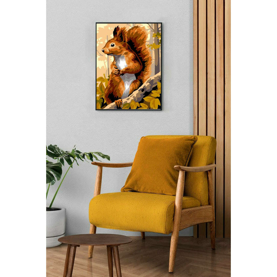 Needlepoint canvas for halfstitch without yarn The Squirrel Unit MRCU722344 Margot de Paris Printed Tapestry Canvas