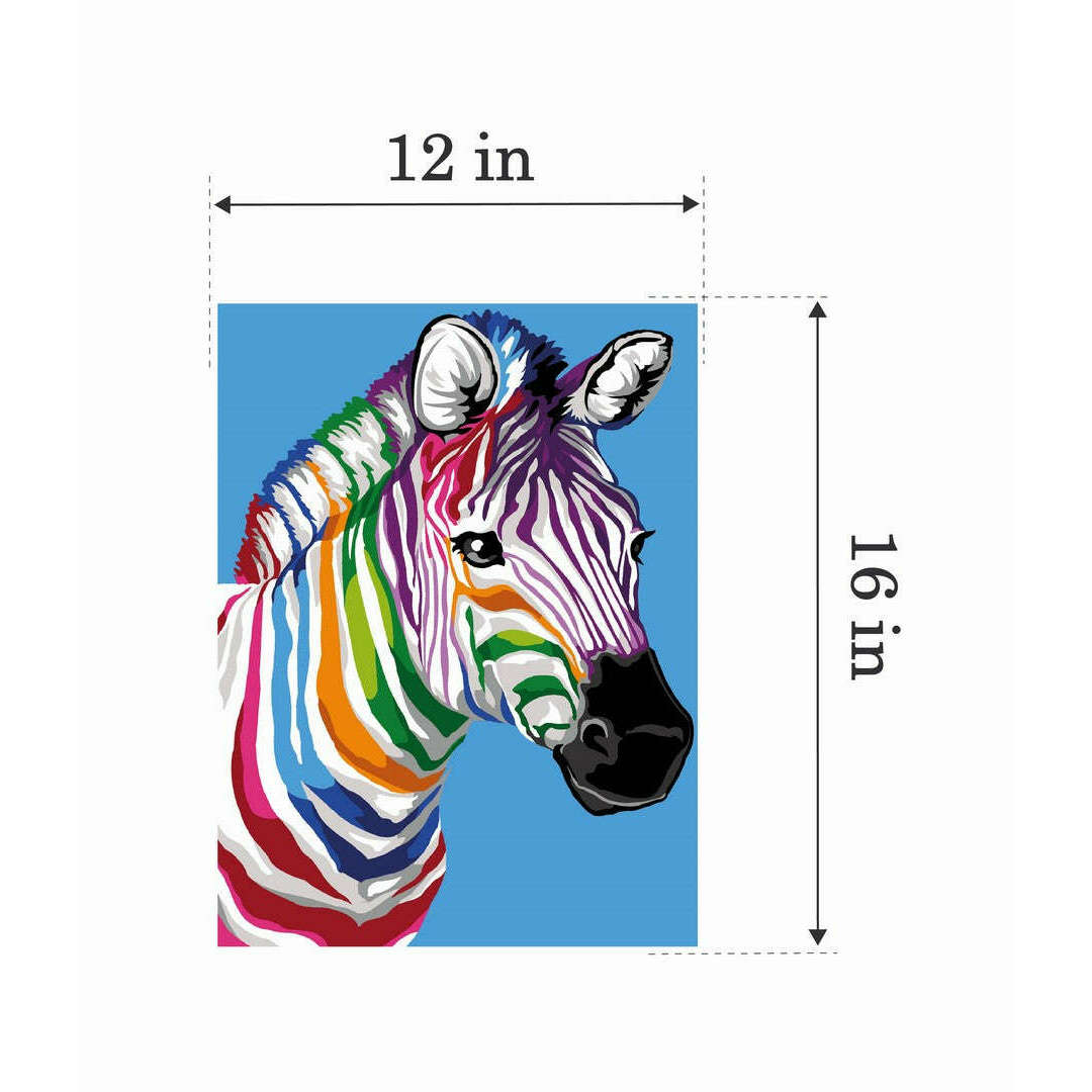Needlepoint canvas for halfstitch without yarn The Stripes of the Zebra MRC1531439 Margot de Paris Printed Tapestry Canvas