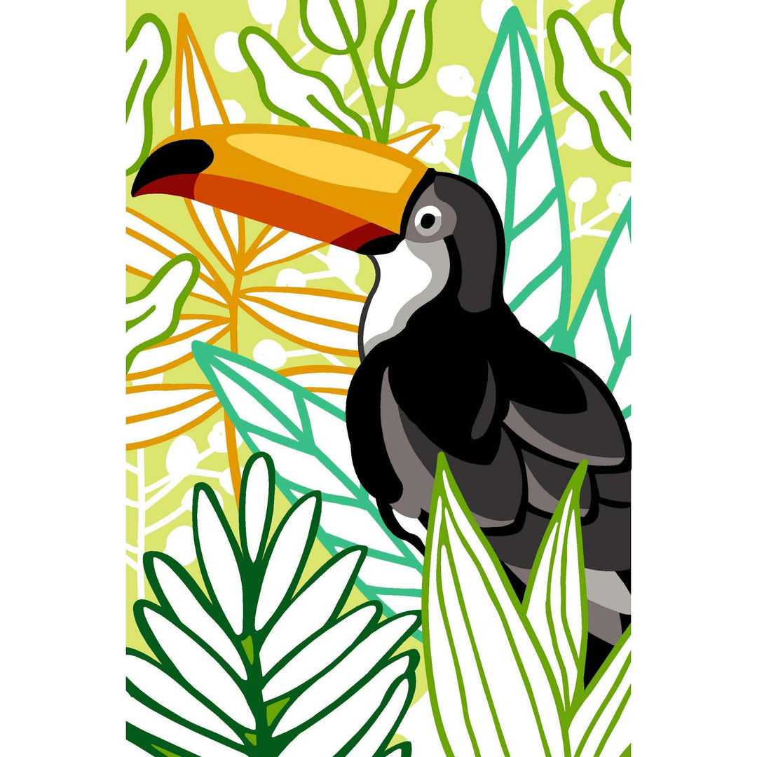 Needlepoint canvas for halfstitch without yarn Toucan Unit SEU928.390 Seg De Paris Printed Tapestry Canvas